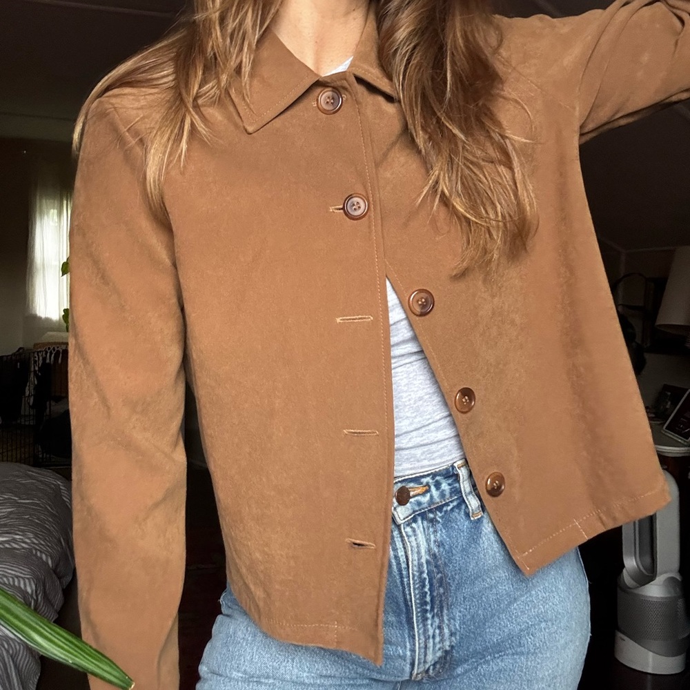 Vintage Brown Cropped Jacket